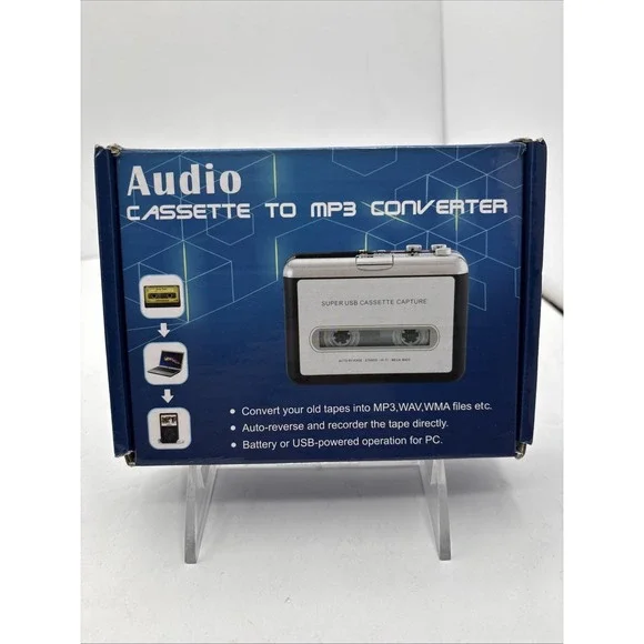 Cassette Tape To Cd Converter Via Usbportable Cassette Player Capture Tested - Picture 4 of 15